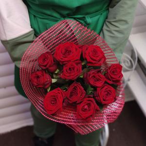 Букет из 11 красных роз 40 см