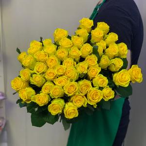 Букет из 51 желтой розы 70 см